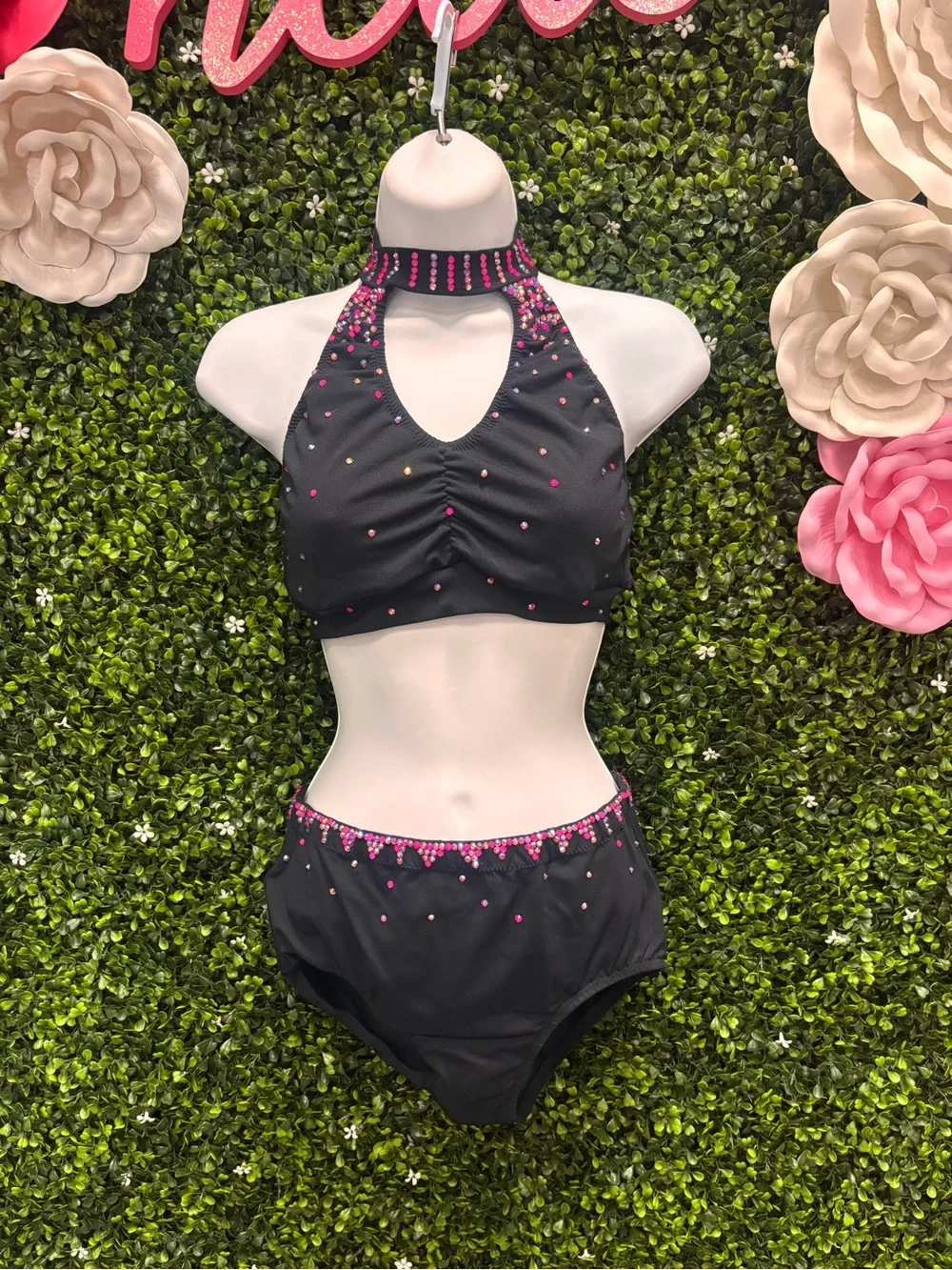 Weissman Black Dance Jacket with Pink Trim